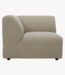 HKLIVING Bank jax couch: element left corner, wafer, cream