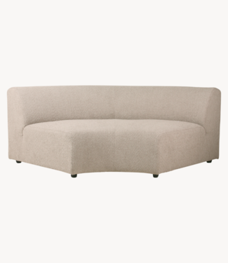 HKliving Bank jax couch: element round, boucle, taupe