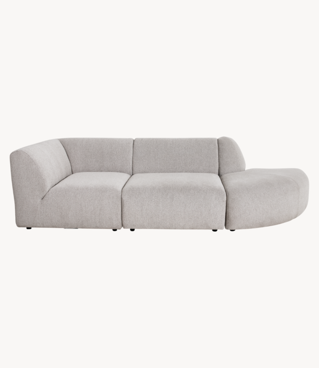 HKLIVING Bank jax couch: element left end, sneak, light grey