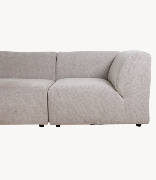 HKLIVING Bank jax couch: element right end, sneak, light grey