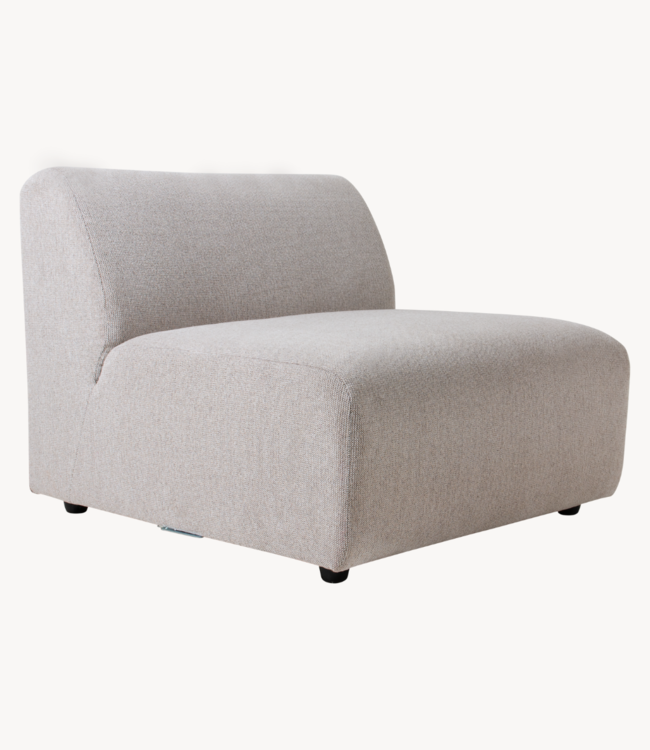 HKLIVING Bank jax couch: element middle, sneak, light grey