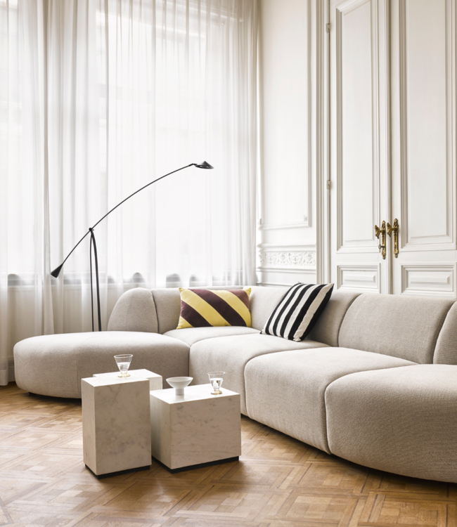 HKLIVING Bank jax couch: element angle, sneak, light grey