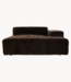 HKLIVING Bank Brut sofa: element right divan, royal velvet, espresso