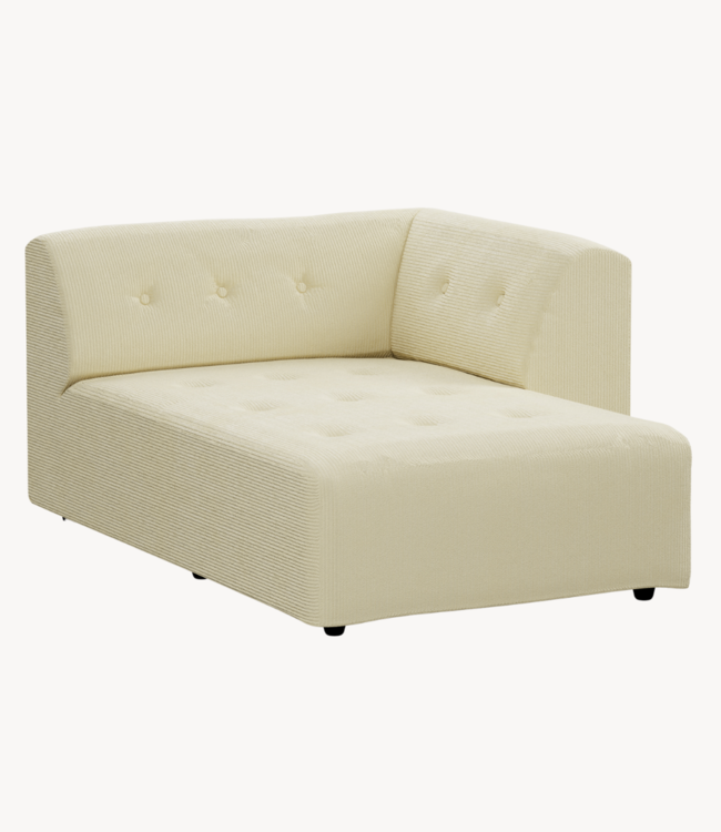 HKLIVING Bank vint couch: element right divan, corduroy rib, olive