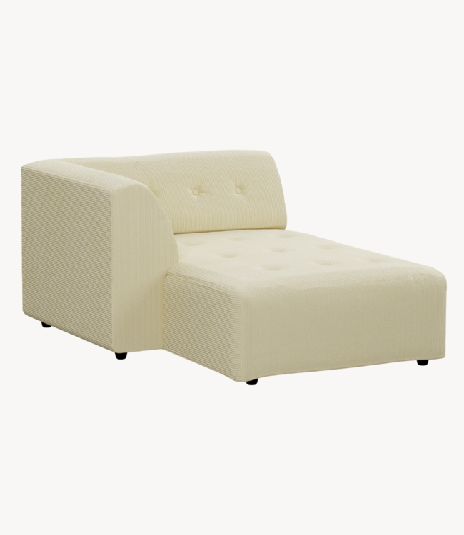 HKLIVING Bank vint couch: element left divan, corduroy rib, olive