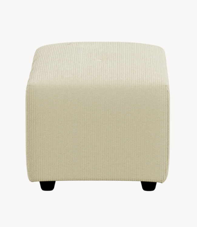 HKLIVING Bank vint couch: element hocker small, corduroy rib, olive