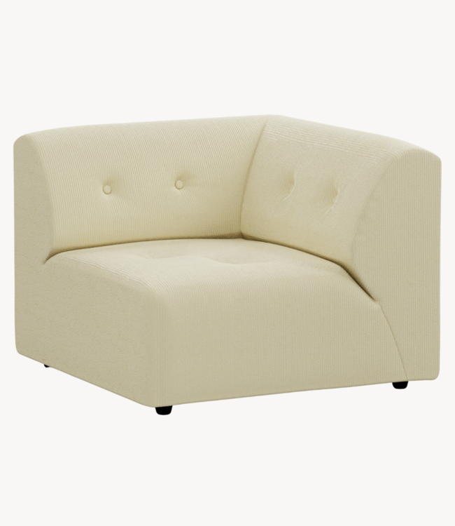 HKLIVING Bank vint couch: element right, corduroy rib, olive