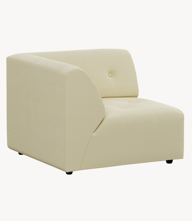 HKLIVING Bank vint couch: element left, corduroy rib, olive