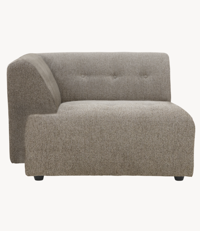 HKLIVING Bank vint couch: element left divan, sneak, beige