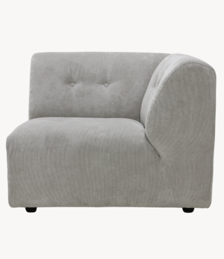 HKLIVING Bank vint couch: element right, corduroy rib, crème