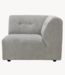 HKLIVING Bank vint couch: element right, corduroy rib, crème