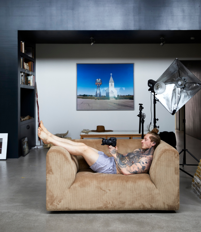 HKLIVING Bank vint couch: element loveseat corduroy rib, brown