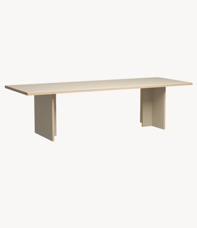 HKLIVING Eettafel dining table cream rectangular 280cm