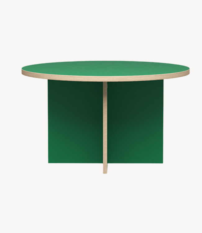 HKLIVING Eettafel dining table green round 130cm
