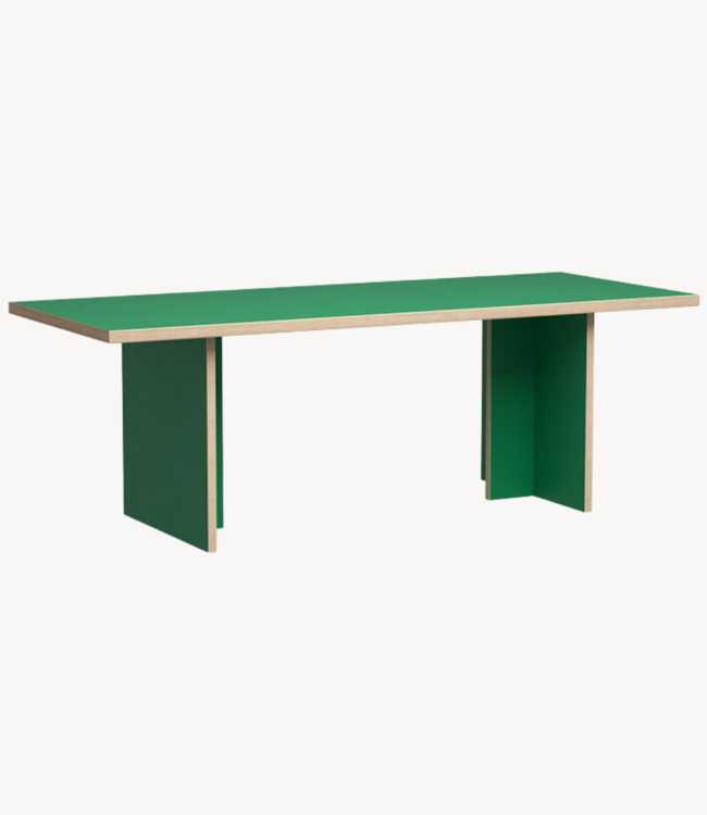 HKLIVING Eettafel dining table green rectangular 220cm