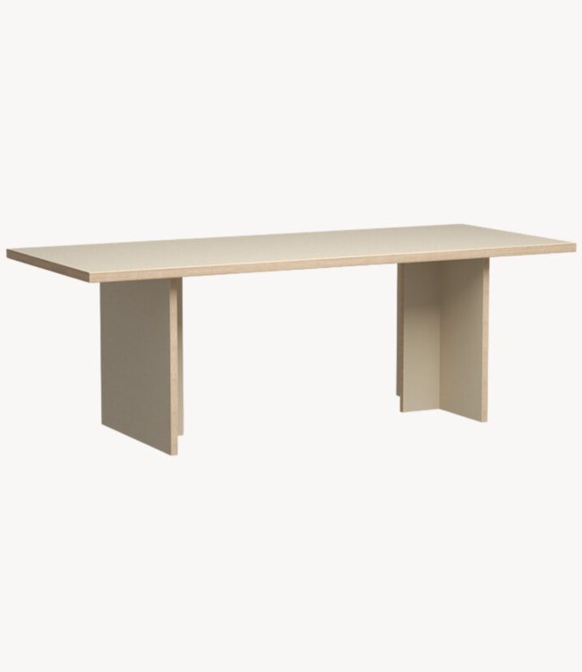 HKLIVING Eettafel dining table cream rectangular 220cm