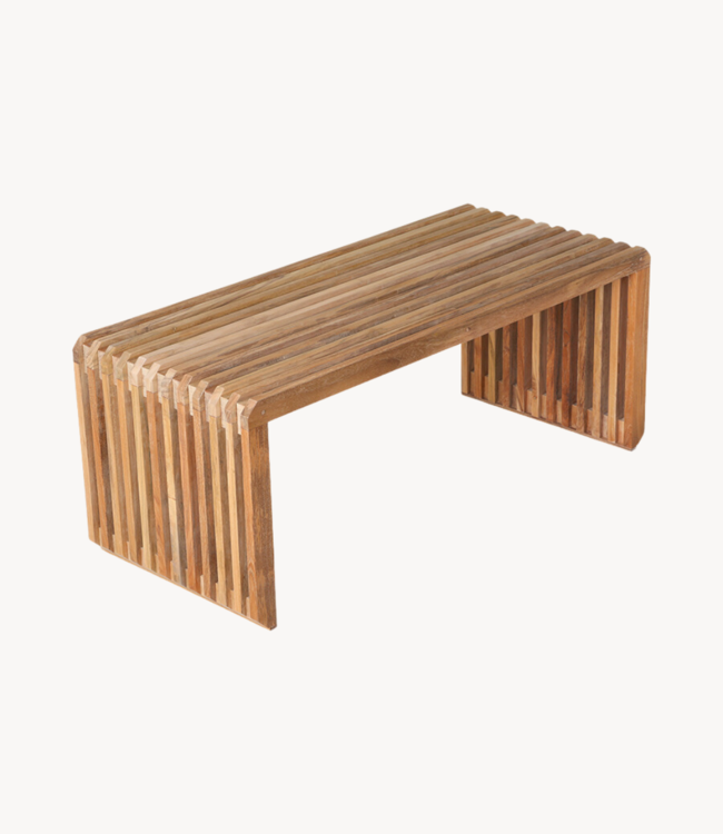 HKLIVING Bank slatted bench/element teak