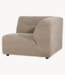 HKLIVING Bank vint couch: element right, linen blend, taupe