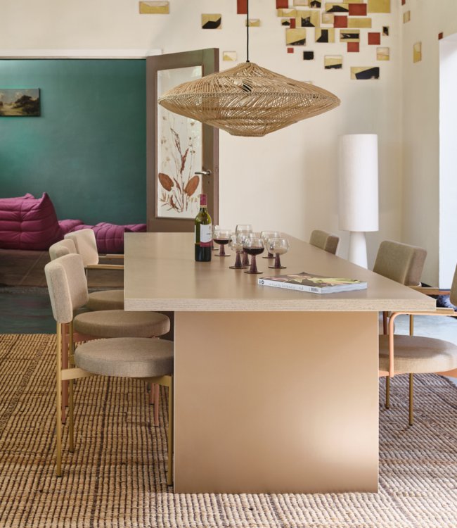 HKLIVING Eettafel dining table cream rectangular 280cm