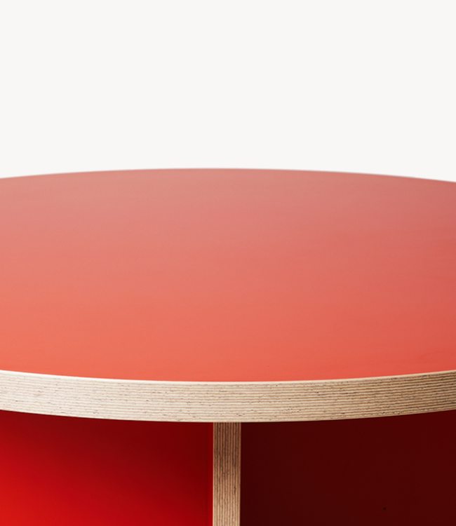 HKLIVING Eettafel dining table orange round 130cm
