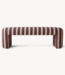 HKLIVING Bank Lobby bench striped