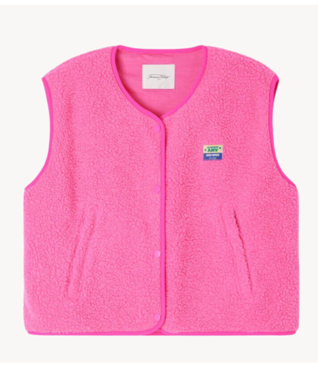 American Vintage Gilet Hoktown pink acid