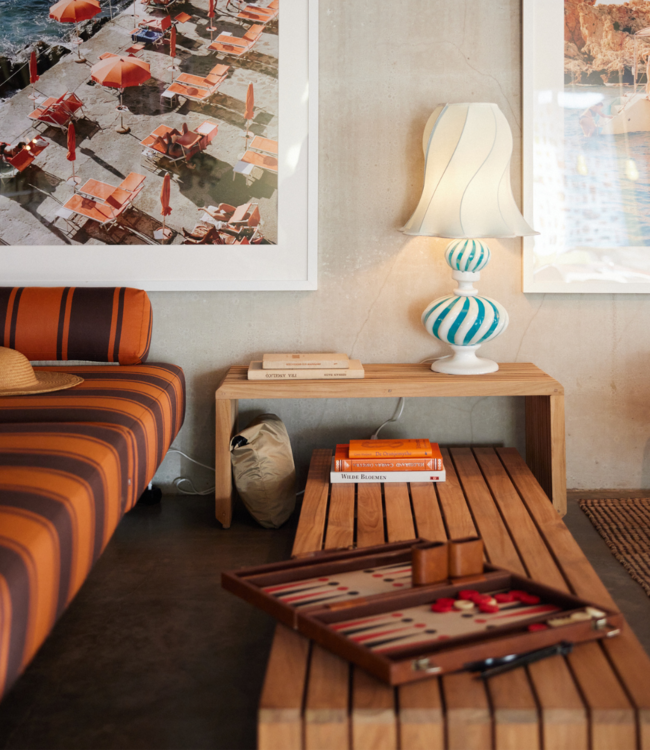 HKLIVING Bank slatted bench/element teak