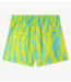 Alix The Label Broek short ladies woven boucle zebra shorts lime yellow