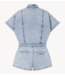 Alix The Label Playsuit ladies woven denim playsuit denim blue