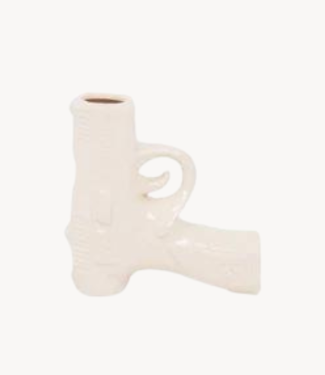 Kklup Home Selection Vaas Gun Flower Vase S - Ceramics - White