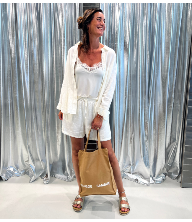 Samsøe Samsøe Top Slip top clear cream BASICS