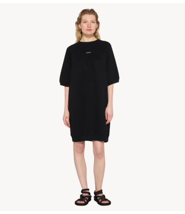 10DAYS Jurk short sleeve sweat dress black