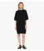 10DAYS Jurk short sleeve sweat dress black