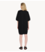 10DAYS Jurk short sleeve sweat dress black