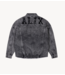 Alix The Label Jacket ladies woven sequin denim jacket charcoal grey