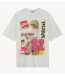 Stieglitz T-Shirt Lila oversized T-shirt white