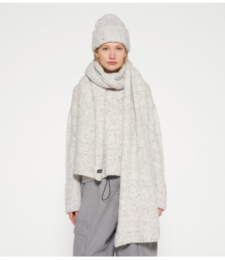 10DAYS Sjaal  knit scarf melee light grey