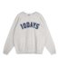 10DAYS Trui raw edge statement sweater light grey melee