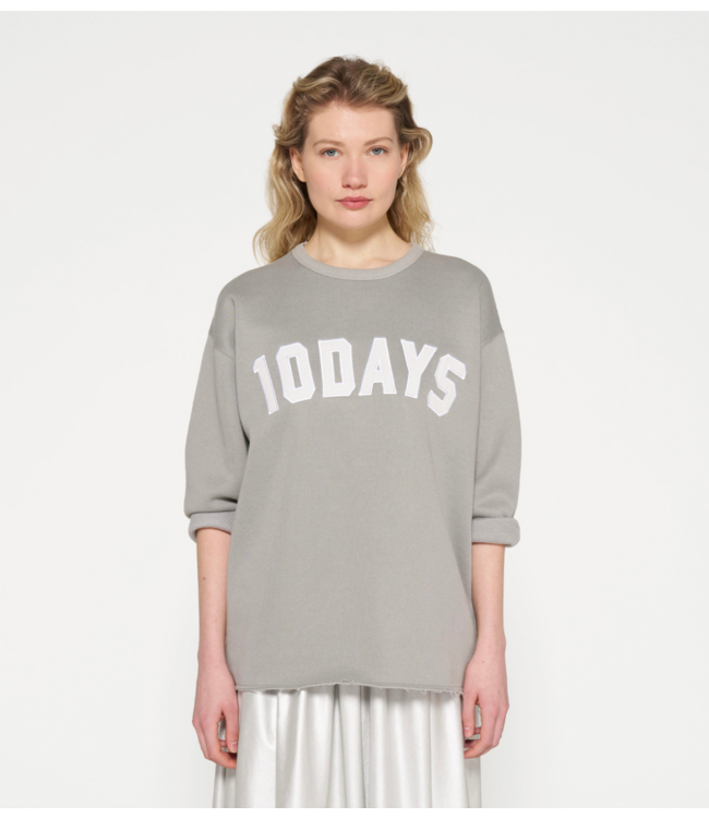 10DAYS Trui statement sweater graphite