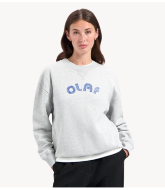 Olaf Trui scribble crewneck htr grey