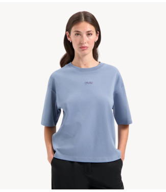 Olaf T-shirt interlock boxy tee dusty blue