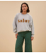 BY-BAR Trui bibi salut sweater grey melee