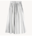 10DAYS Rok leather look pleated skirt silver