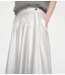 10DAYS Rok leather look pleated skirt silver