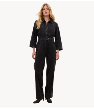 BY-BAR Jumpsuit louise twill suit jet black