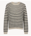 BY-BAR Trui gwen thin stripe pullover sand