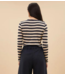 BY-BAR Top  basic ls big stripe top midnight