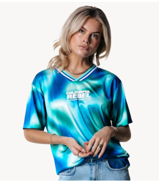 Colourful Rebel Top Tayla Blurred Football T-shirt multicolo