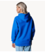 Colourful Rebel Sweater Bold Sleeve Logo Clean Hoodie deel blue