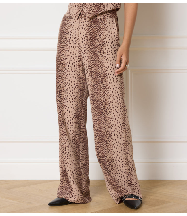 Refined Department Broek ladies woven leopard pants Puck leopard